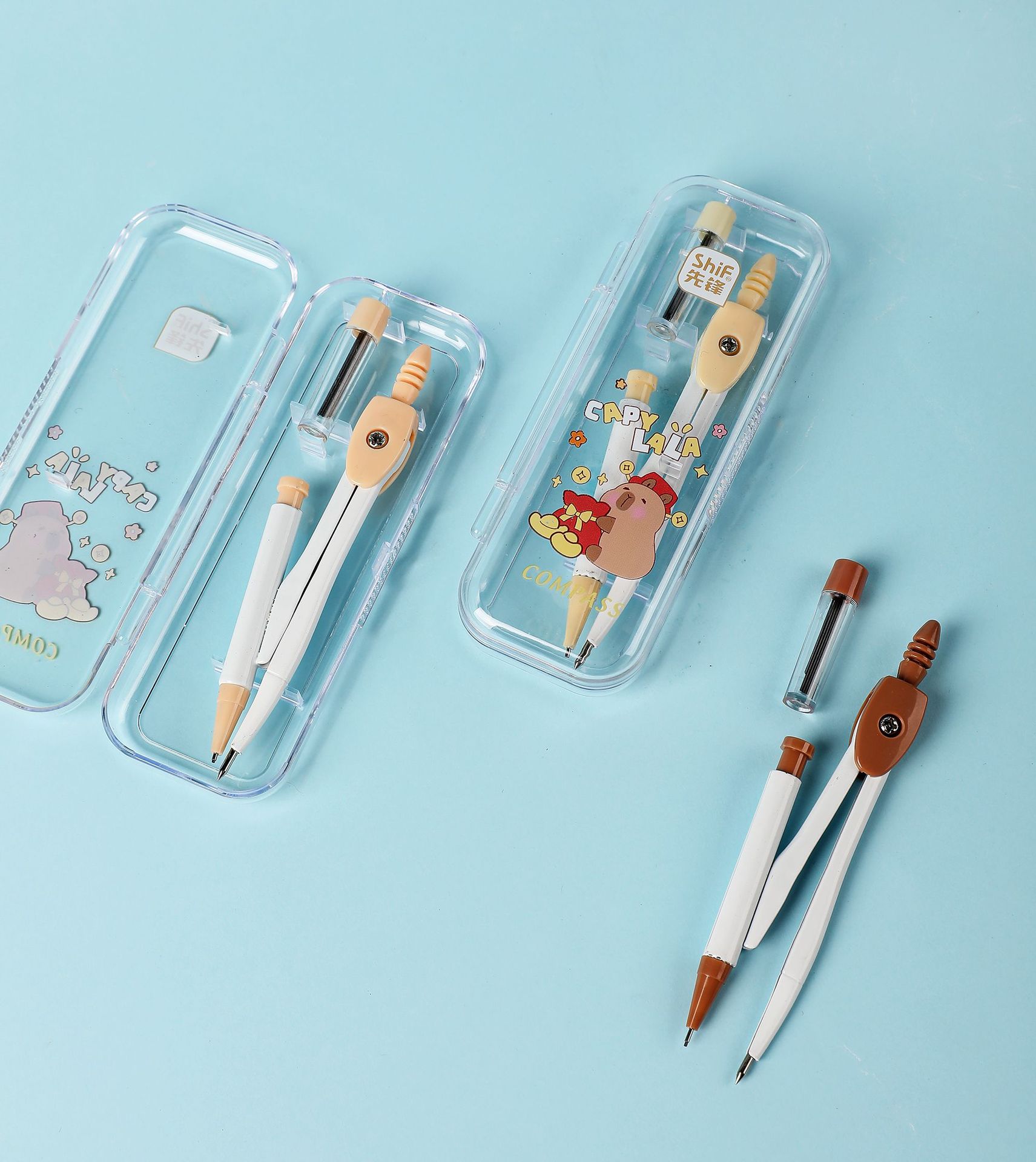 Pioneer 3175 Compass 2-piece Multi-functional student learning Supplies, Math Drawing Set, specially designed for exam drawing pic 5