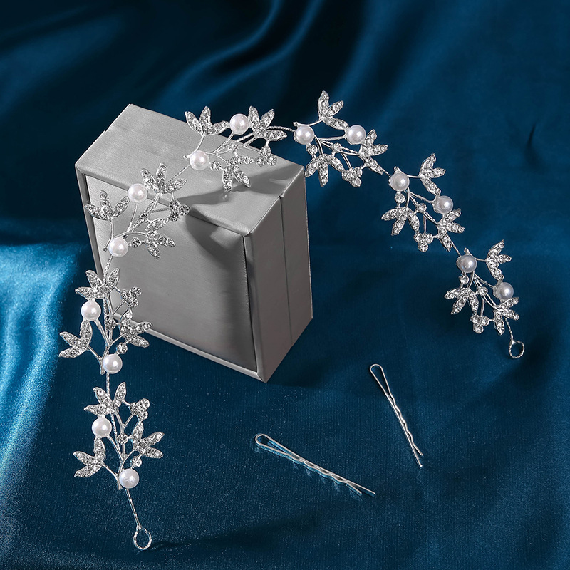 新款流行新娘头饰可爱百搭发带结婚饰品婚礼发带配饰头饰发箍详情6