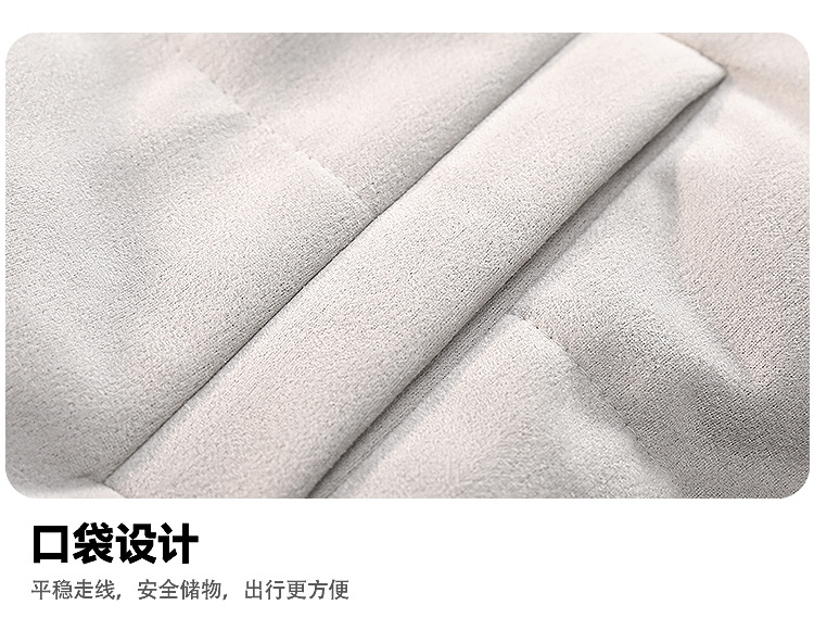 Customizable LOGO thickened suede cotton jacket for both men and women, loose cotton coat, breaded jacket, stand-up collar coat pic 5