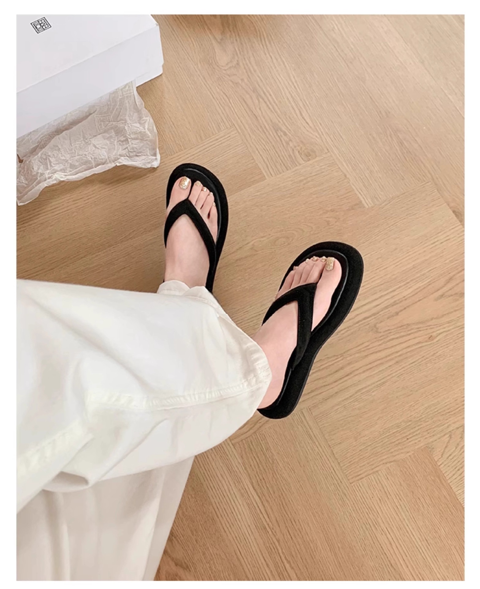 【sheii苏茵茵】同款~踩屎感沙滩度假厚底人字拖鞋女凉拖外穿详情9