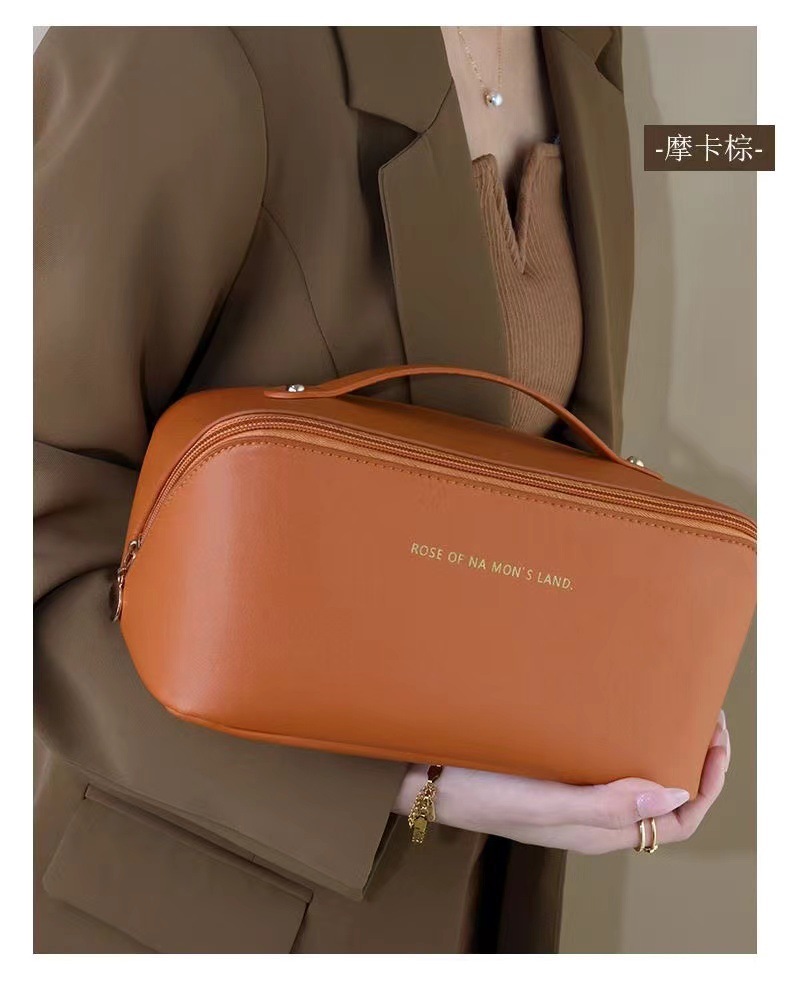 2024 High-end multi-layer makeup bag, thickened storage toiletry bag, travel lightweight pillow bag, storage bag, storage bag pic 7