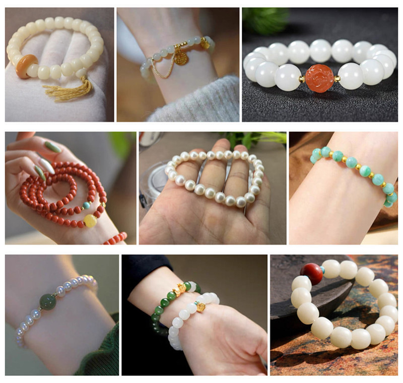 Imported wear-resistant bead-threading rubber band bracelet string, pearl and cultural plaything crystal elastic string, ultra-fine Buddhist prayer bead string pic 12
