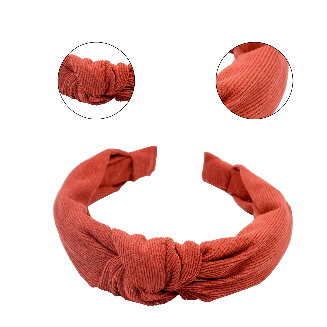 Qiwei Accessories Exclusive European and American cross-border Amazon simple and fashionable adult hair accessories, cross-knotted fabric compression hair bands, hair accessories, headwear for women pic 9