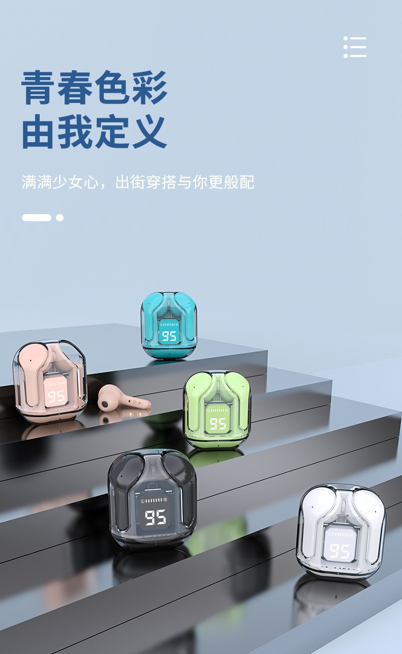 Wholesale of true wireless Bluetooth headphones 2024 In-ear gaming and calling Bluetooth headphones TWS pic 1