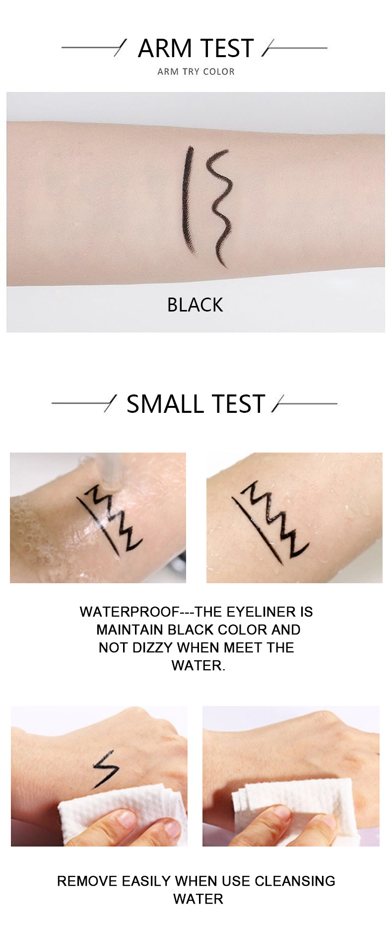 跨境外贸现货ABZ眼线笔防水持久不晕染顺滑芦荟眼线笔彩妆加工批详情6