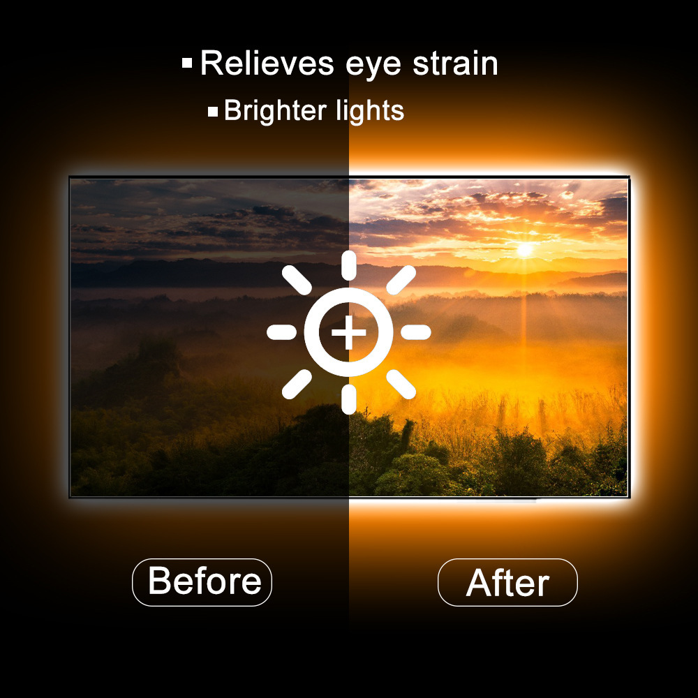 led灯带rgb低压灯带电竞桌面氛围5V蓝牙USB灯条电视机自粘裸板灯详情14