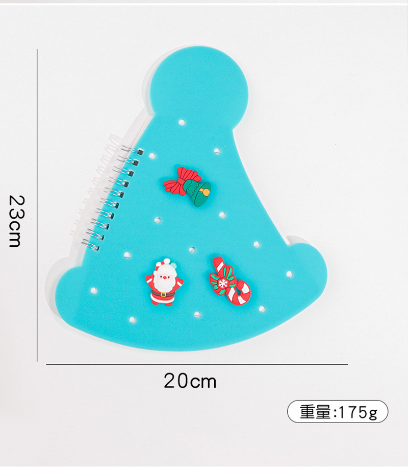Christmas series DIY Silicone hole cover coil notebook, creative student office sticky note toy, detachable stationery pic 15