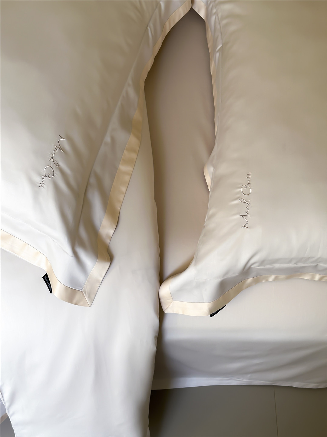 Minimalist style 100-count ultra-fine denier Tencel cotton four-piece set, high-end and silky smooth naked sleeping grade bedding pic 52