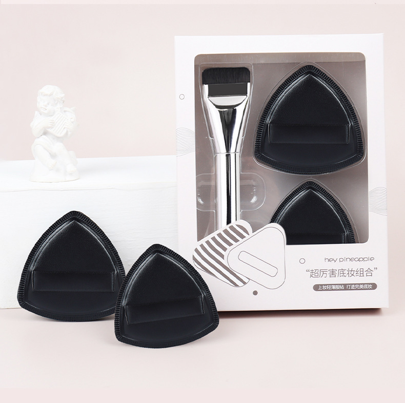 黑凤梨粉扑气垫美妆蛋干湿两用超软不吃粉粉底液粉底盘彩妆工具护肤用品详情9