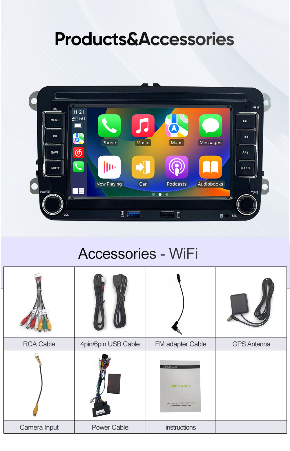 适用大众车斯柯达捷达帕萨特CC途观锐中控大屏导航倒车影像一体机详情19