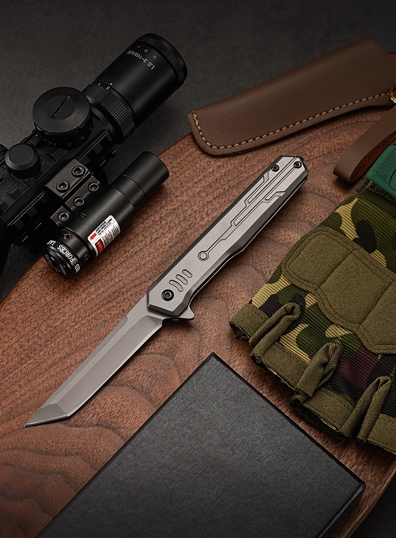 Outdoor camping high-hardness m390 self-defense knife, quick-release stainless steel wholesale folding knife, portable tactical folding knife, creative outdoor equipment pic 19