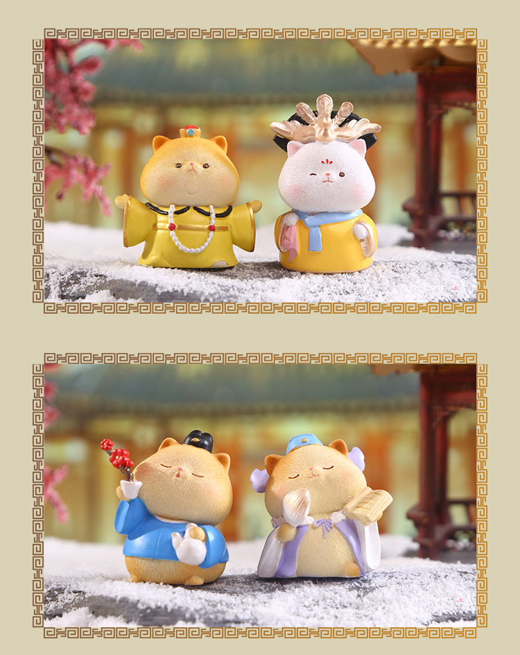 Meow Meow Long Live Blind Box, cartoon cute figurines, resin ornaments, creative dolls, trendy tabletop ornaments, blind box pic 16