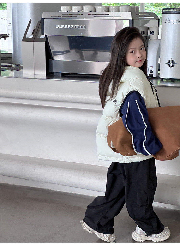 韩国童装儿童羽绒马甲秋装背心外穿男童女童幼儿园背心亲子装坎肩详情27