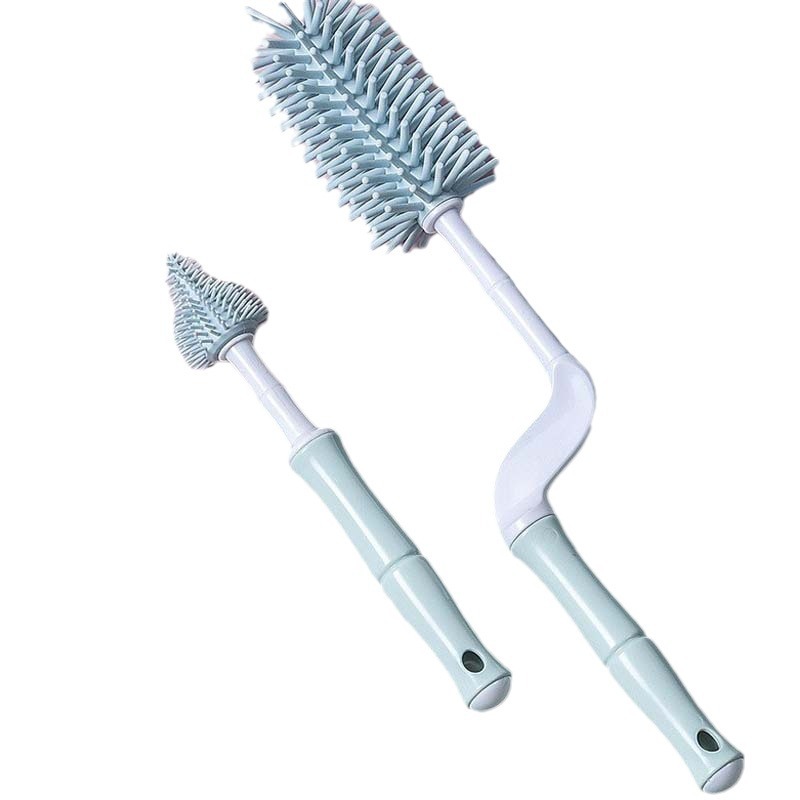 婴儿硅胶便携奶瓶刷套装宝宝清洗刷奶嘴刷旅行沥水架多功能清洁工具详情25