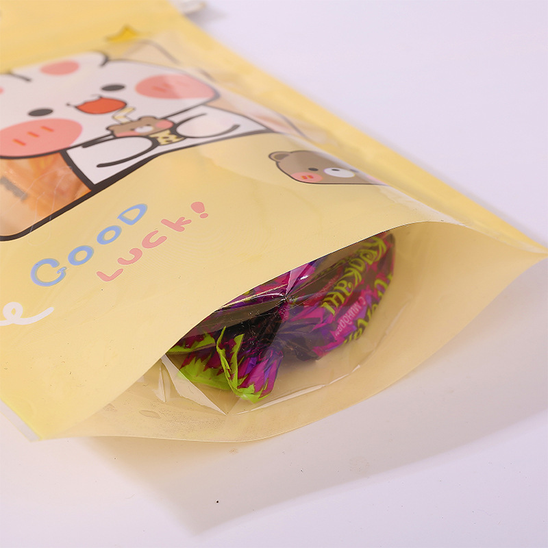 In-stock Little White Rabbit milk candies, snacks, self-sealing stand-up bags, cookies, nuts, packaging, sealed plastic bags, wholesale, cross-border pic 3