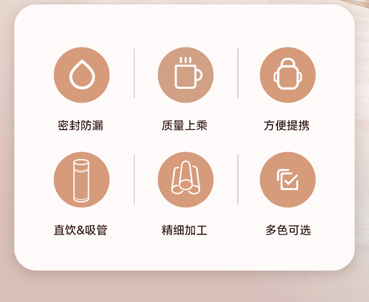 Summer new high appearance level double-layer plastic cup, filter straw, large capacity, shockproof and high-resistant water cup, custom logo pic 3