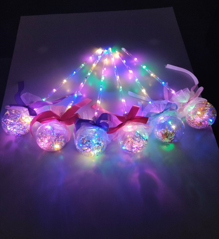 抖音网红新款风车星空球手持魔法棒儿童仙女棒夜市地推发光小礼品详情5