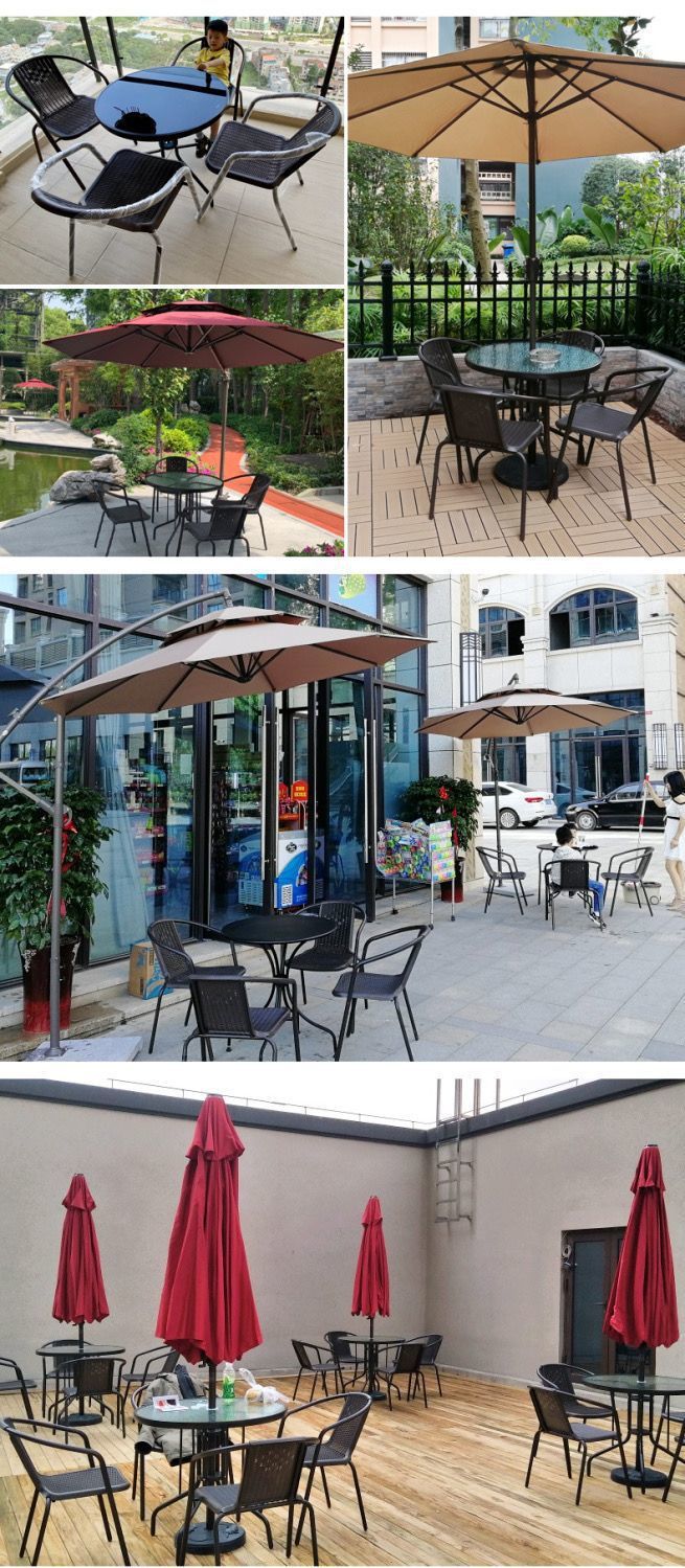 户外桌椅藤椅室外休闲三件套花园露台铁艺庭院阳台座椅组合小茶几详情4