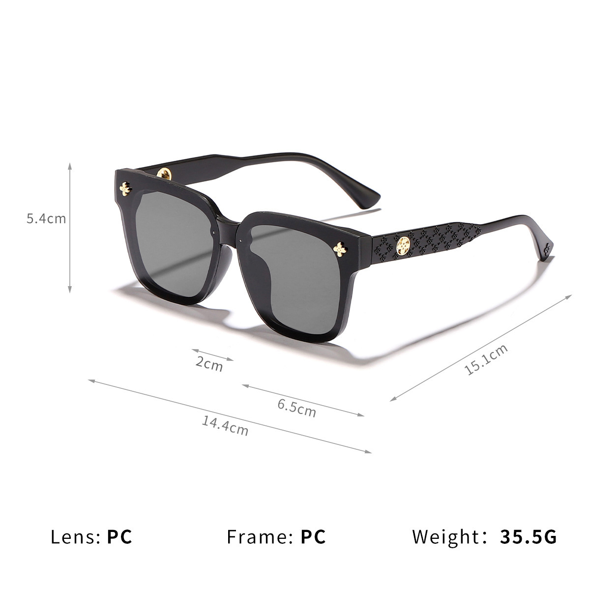 跨境墨镜女夏防紫外线太阳眼镜男士2024潮流新款时尚圆脸网红眼镜详情19