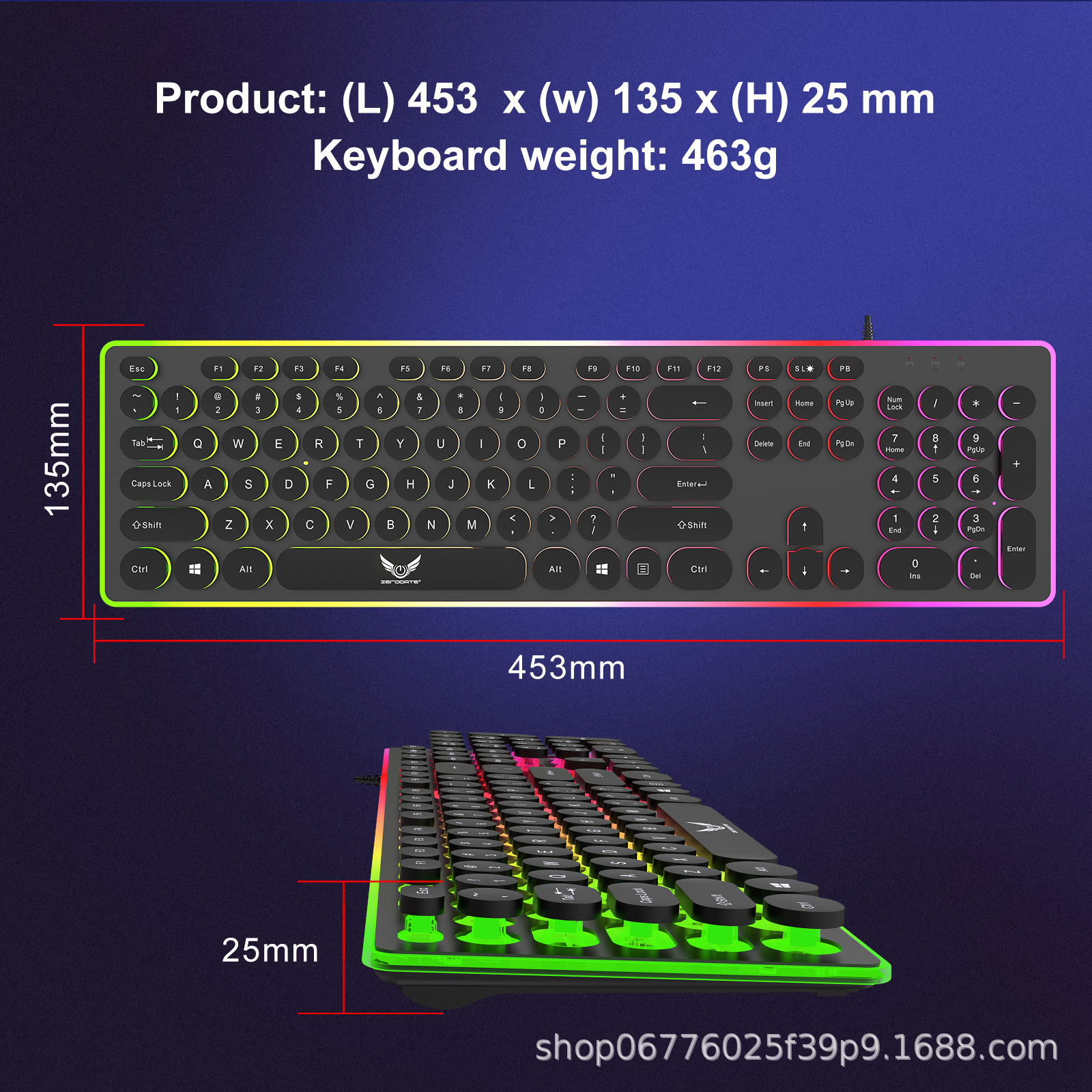 In-stock game peripheral mouse and keyboard with light macro definition, game mouse, mechanical feel, game keyboard set pic 22