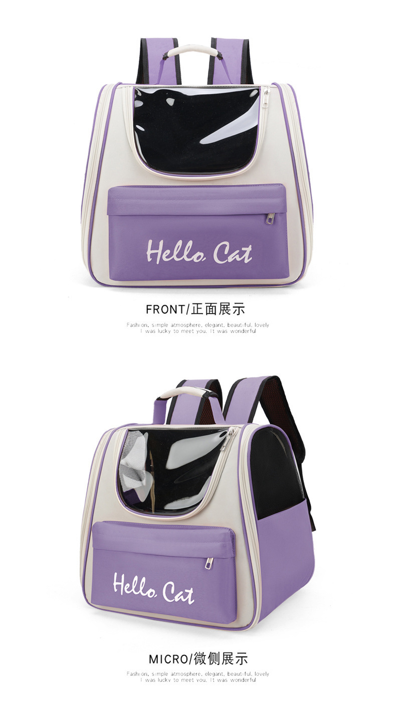 Pet bag water repellent for cats going out, fashionable and versatile backpack, space capsule for cats and dogs pic 24