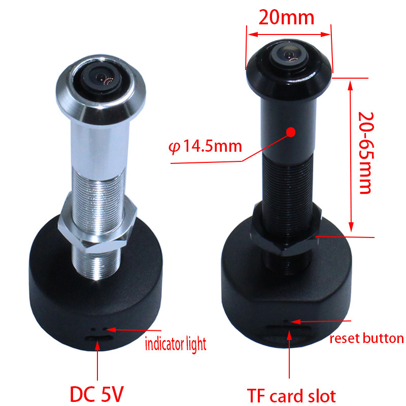 tuya Infrared night vision wide-angle fisheye anti-theft door, cat-eye WiFi remote security door, graffiti smart camera pic 5