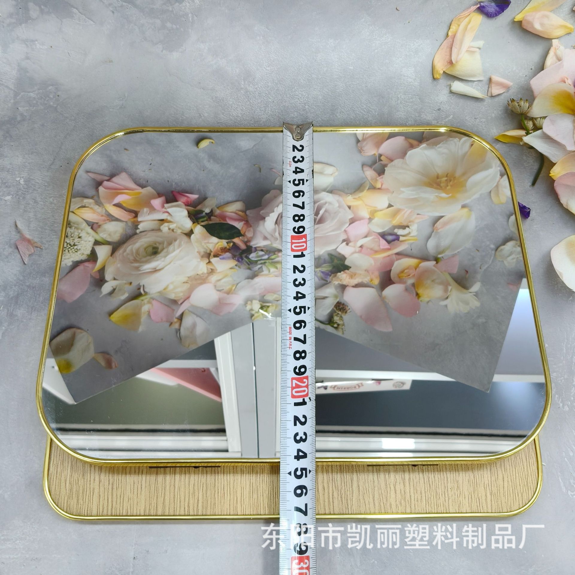 【永民镜业】批发高清可调圆形方形台镜学生宿舍卧室家用化妆镜大号折叠木质台式镜详情16