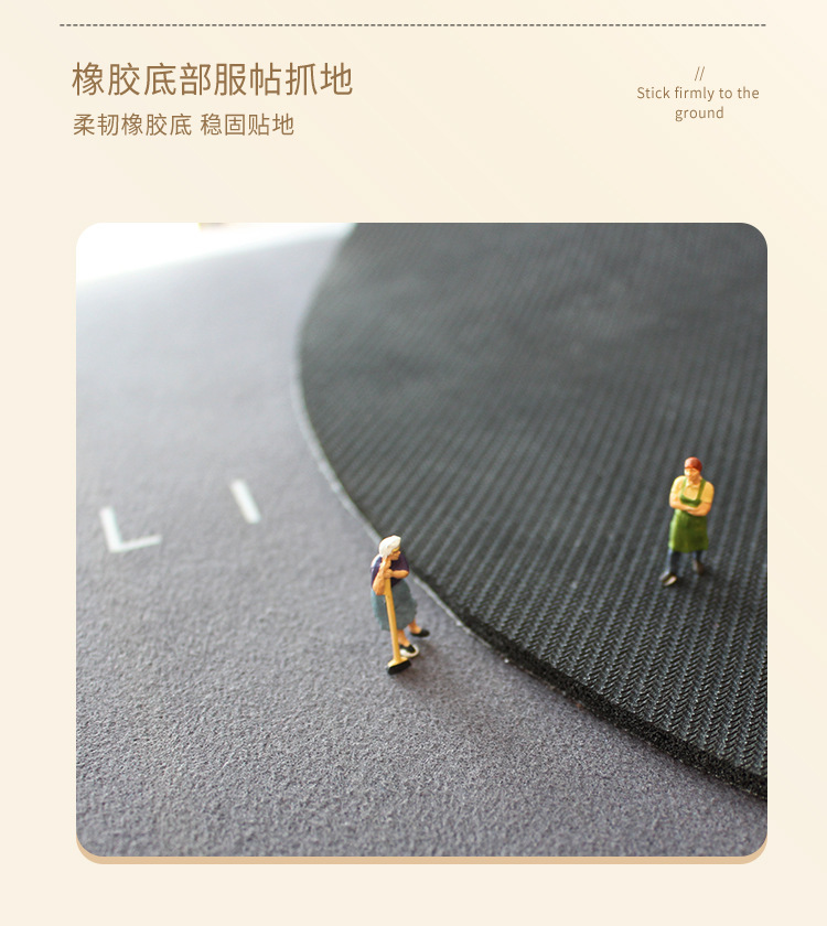 卡通L型厨房地垫吸水吸油速干家用防滑垫耐脏易打理硅藻泥脚垫子跨境出口现货奶牛仿羊毛动物地垫浴室垫脚垫防滑垫客厅大深色豪华详情9