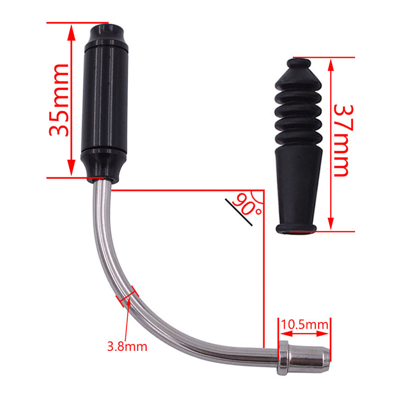 CANSUCC bicycle V-brake elbow pipe, V-brake accessories, V-brake dust cover, brake wire protection cover, bicycle accessories pic 1