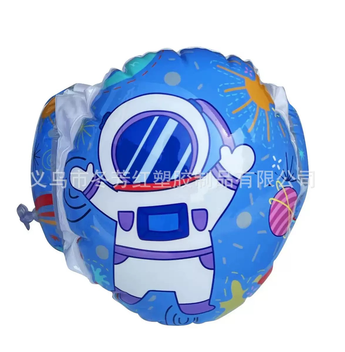 厂家直供儿童卡通3D立体加厚加大水袖学游泳手臂圈休闲户外充气旅行枕详情4