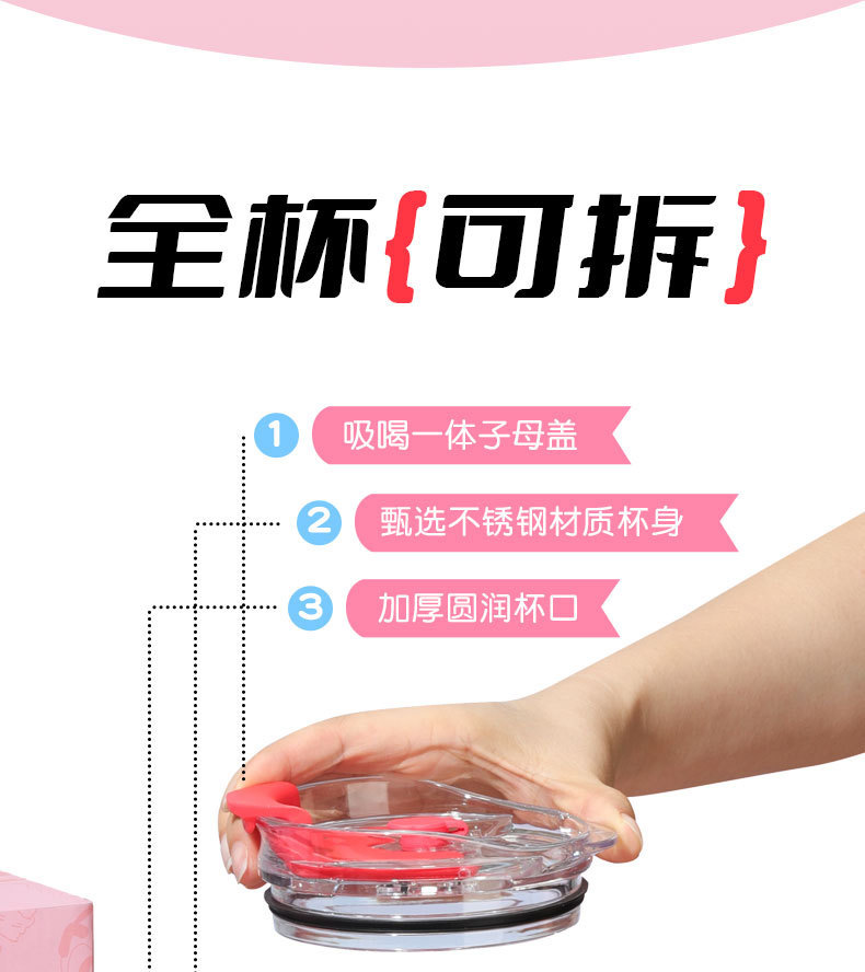 【正版蜡笔小新】新款卡通桌面保温杯保冷冰霸杯高颜值可爱吸管杯详情12