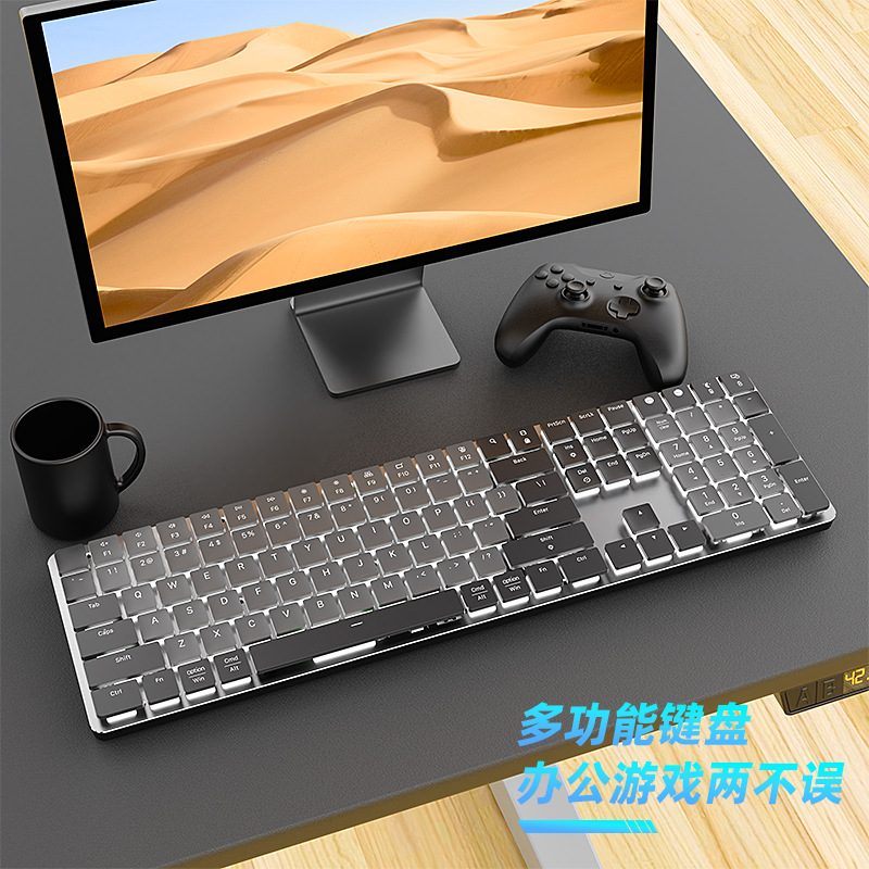 CX40  蓝牙双模超薄矮轴巧克力键帽RGB商务游戏低噪红轴机械键盘详情8