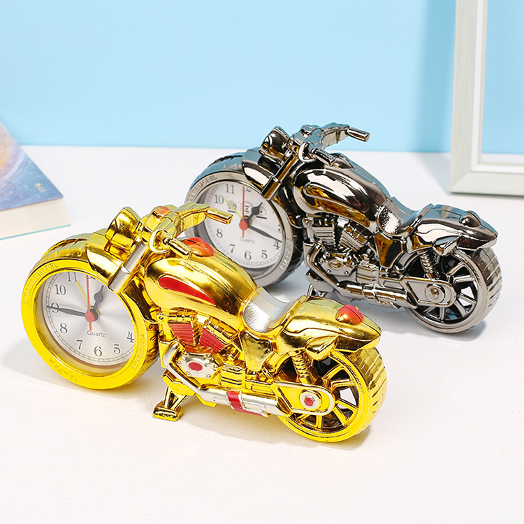 跨境海外版摩托车闹钟学生床头台式钟表创意儿童玩具家居客厅摆件详情3