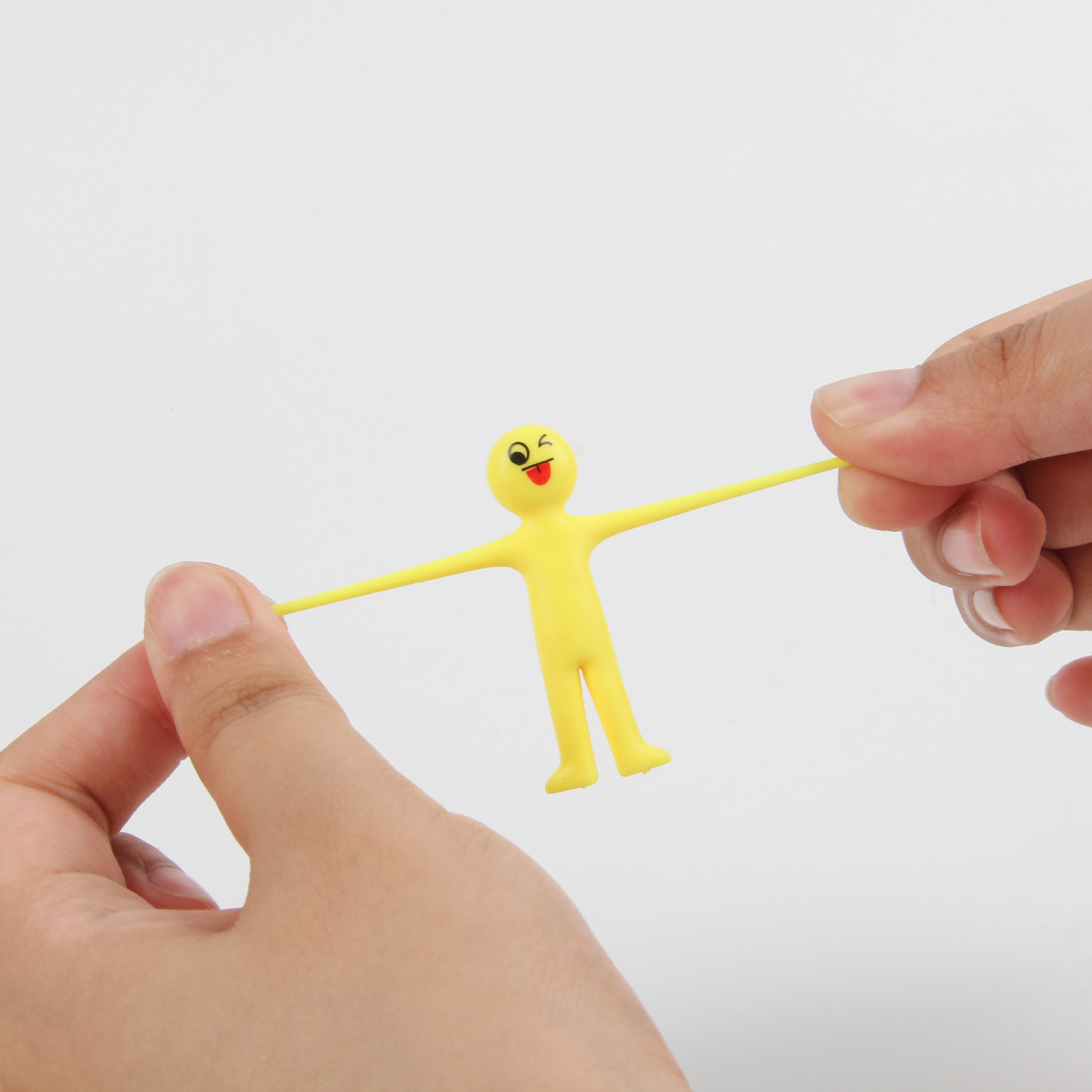 New and unique tpr elastic yellow figurine expression pulling release soft rubber creative Minion stress-relieving toy pic 13