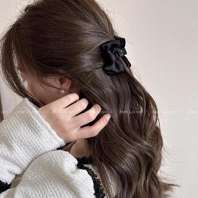 Amber cherry mini hair clip for women, 2025 new style, high-end princess hairstyle, side bangs, hair clip, shark clip pic 8
