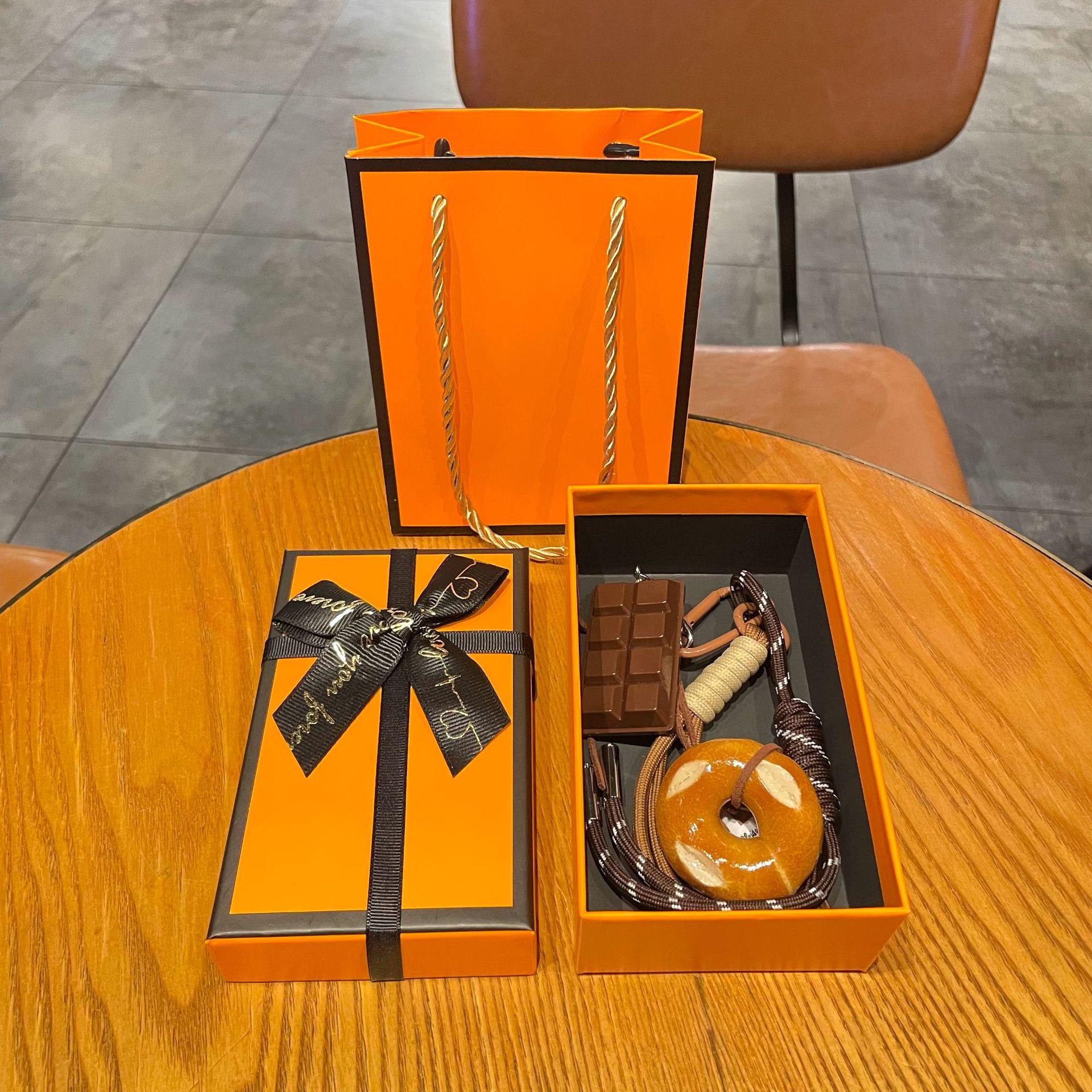 miu风碱水面包钥匙扣秋冬美拉德系可爱面包挂件学生情侣书包装饰详情23