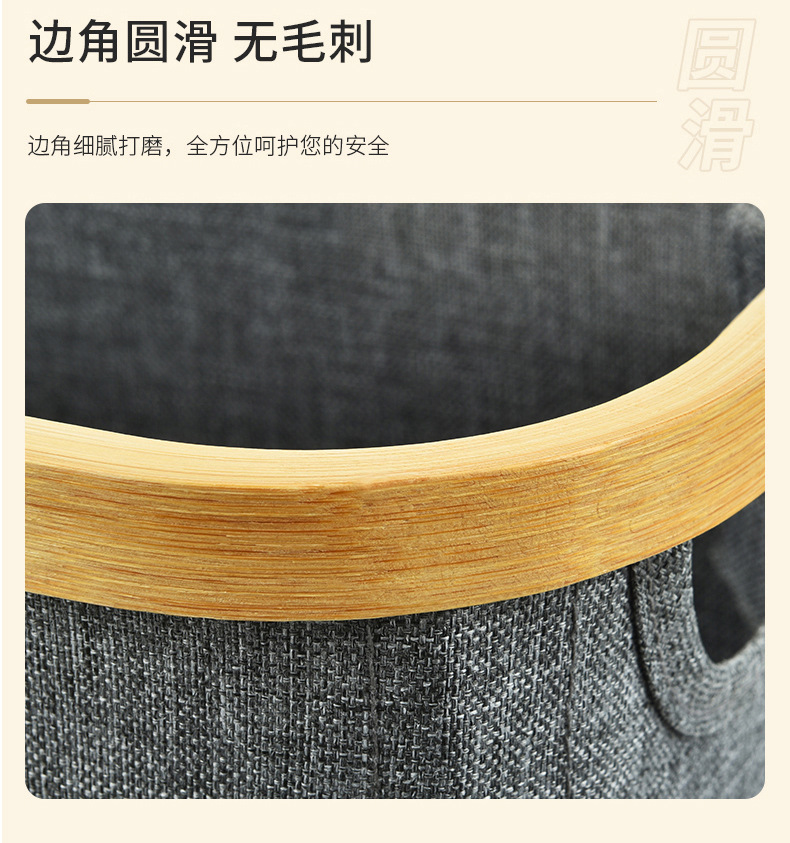 Amazon 600D cationic dirty clothes basket with lid, foldable bathroom toilet paper storage basket, multi-functional storage basket pic 11