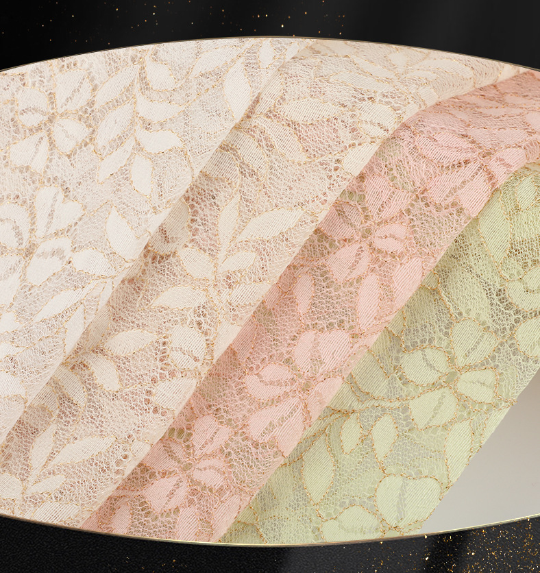 涤纶小树叶蕾丝面料时尚婚纱礼服蕾丝面料童装女装蕾丝辅料现货详情4