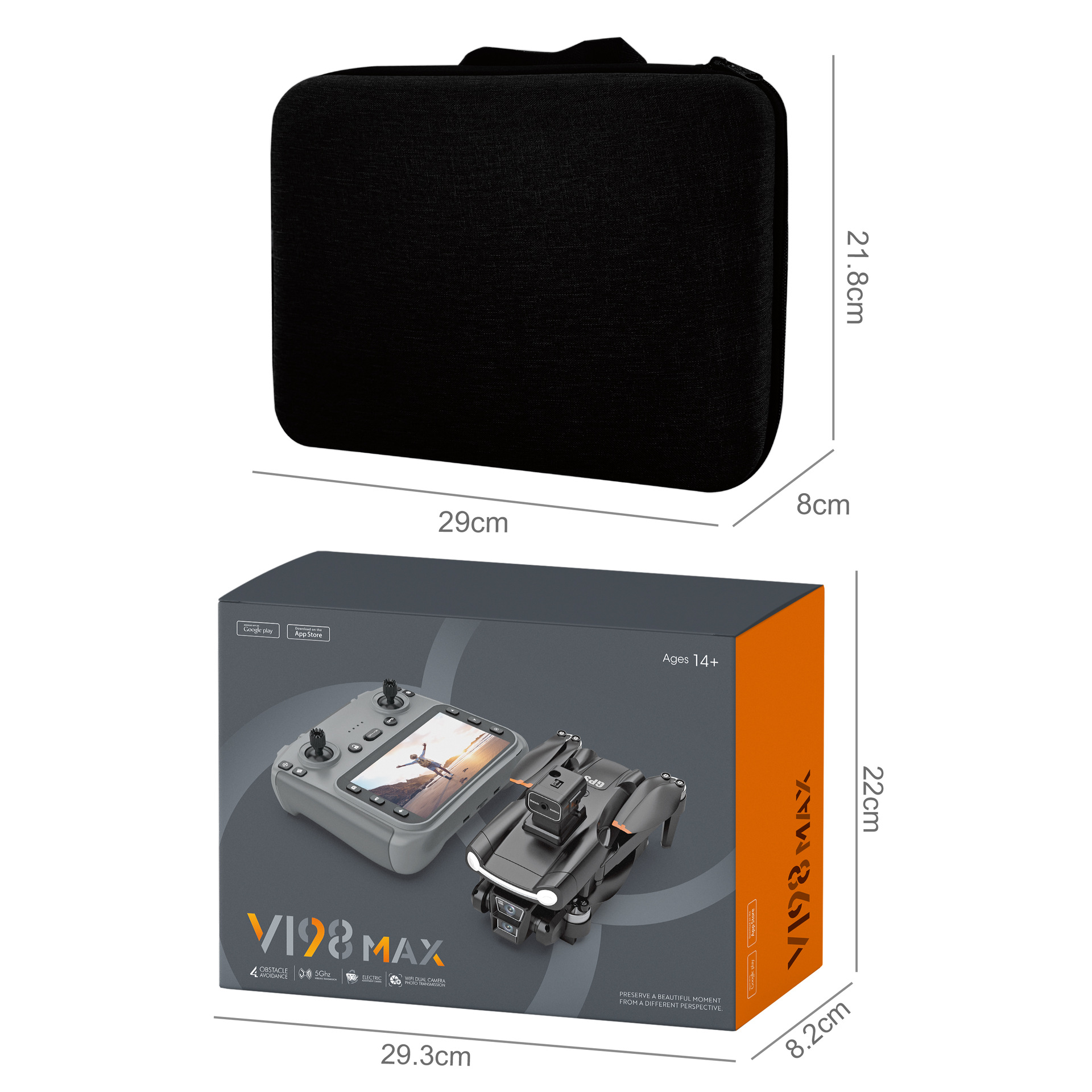 Cross-border new product V198MAX brushless GPS return with screen high-definition aerial photography obstacle avoidance drone, foreign trade remote control aircraft pic 28