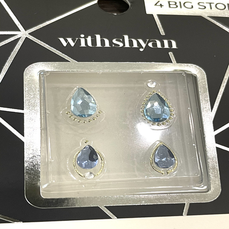 新款异形水钻美甲饰品平底透明玻璃钻自粘美甲贴美甲装饰品详情11