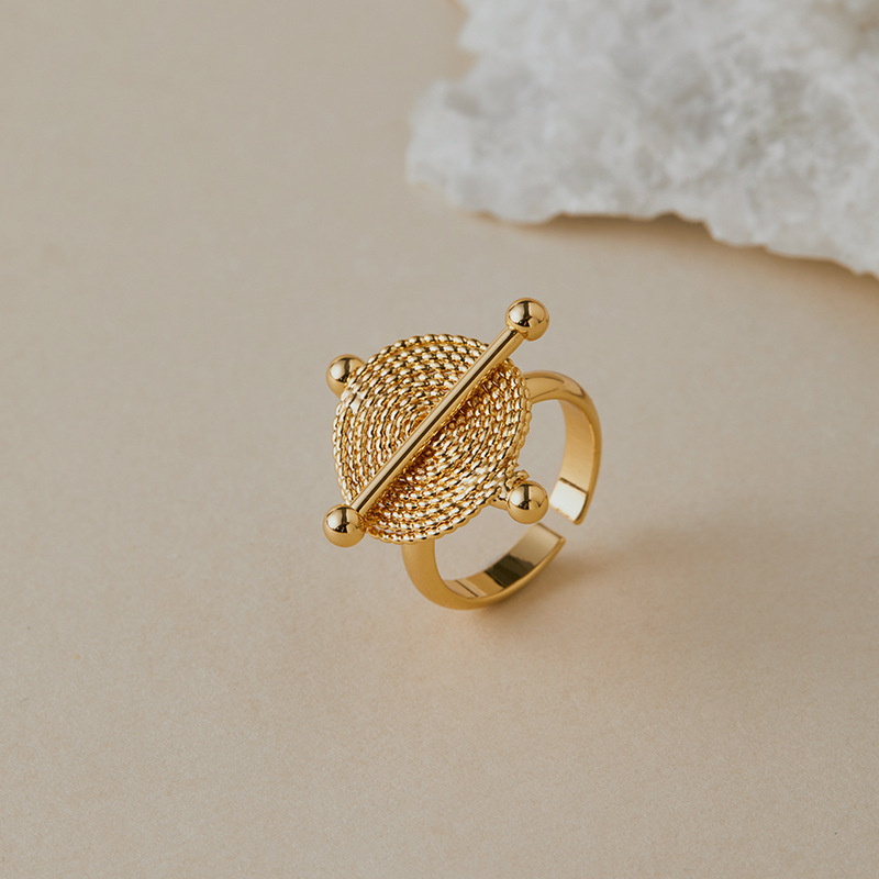 希朗-重工保色戒指开口设计宽面复古chic风欧美个性食指戒商务款详情12