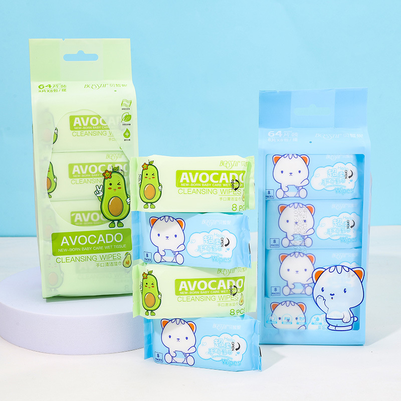迷你mini湿巾纸婴儿手口湿巾宝宝儿童家用湿纸巾户外便携卡通清洁湿巾详情14
