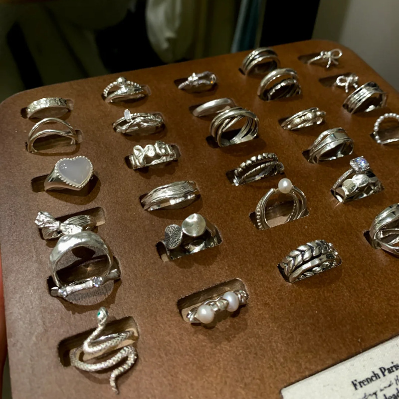 小红书S925纯银同款戒指女不掉色ins极简风小众轻奢高级新品批发详情2