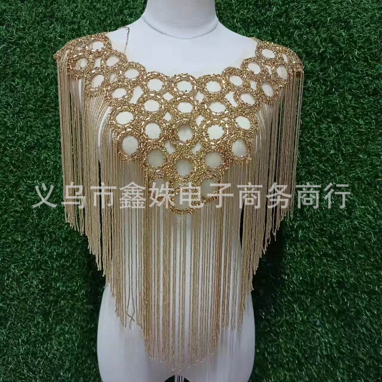 手工流苏领花披肩婚纱礼服服装辅料配件详情11