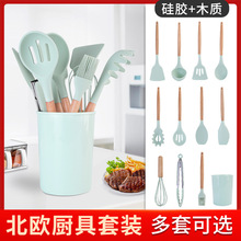 7寸至12寸硅胶打蛋器手动不锈钢黄油奶油搅拌器硅胶DIY烘焙厨具详情6