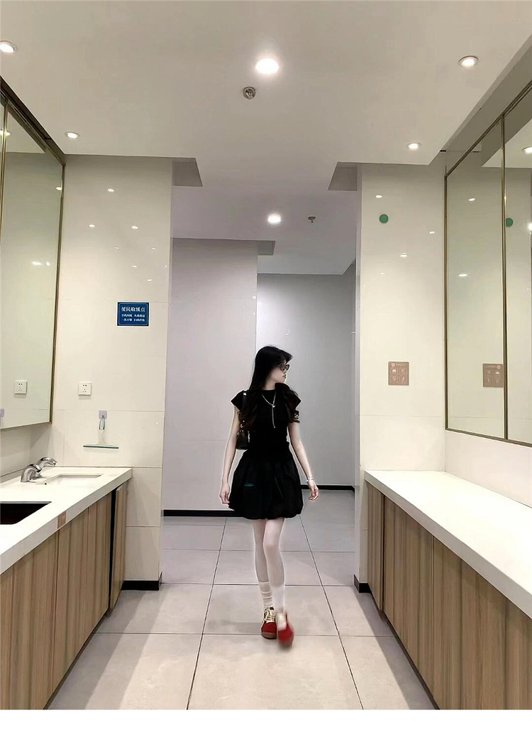 新中式黑色无袖连衣裙子女夏装搭配简约一整套年新款套装短裙详情4