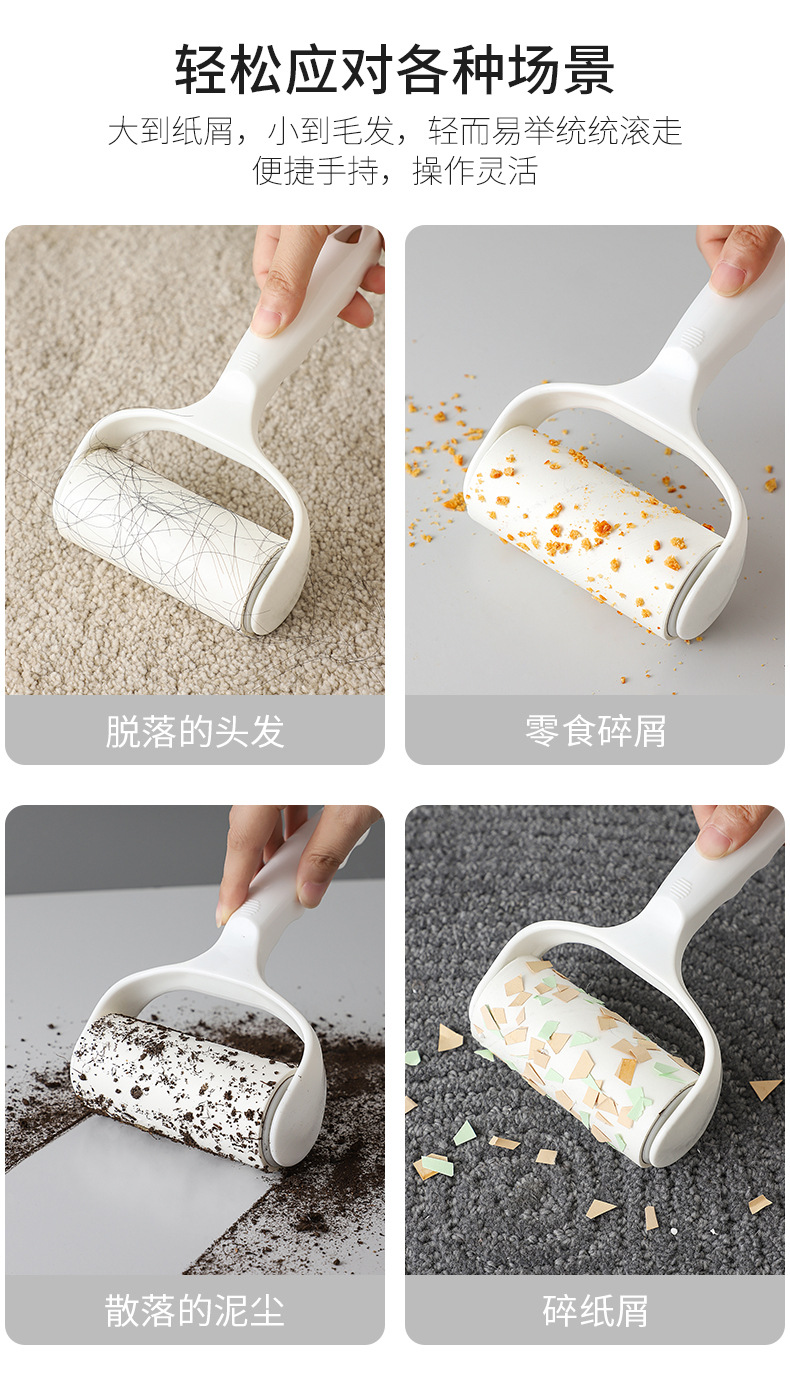 Roller brush lint remover, roller for clothes, hair replacement, roll paper mat for lint removal, lint removal, lint removal on bed, a magic tool for lint removal pic 11