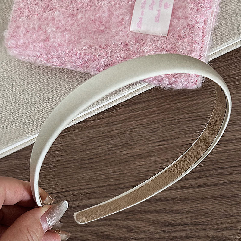 韩版缎面窄发箍女百搭外出头箍复古法式发卡鹿皮绒防滑港风头饰详情16