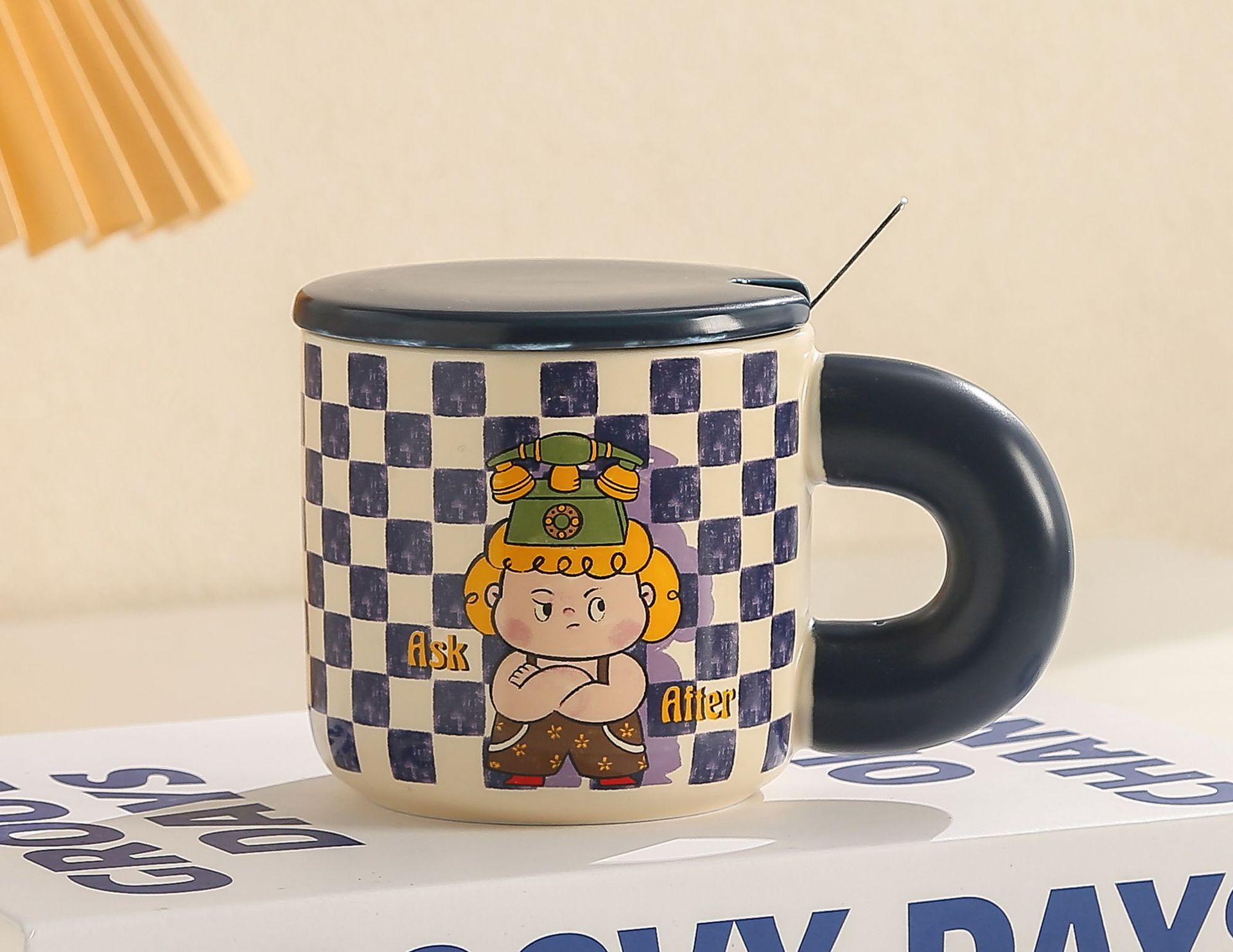 生日礼物创意个性复古时光陶瓷杯办公带盖大容量水杯家用情侣杯子详情6