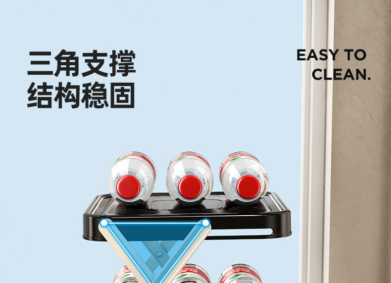 Kitchen food preparation rack, foldable multi-layer countertop, multi-functional storage tool, hot pot ingredient rack pic 6